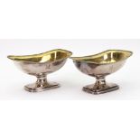 A pair of George III silver classical ur
