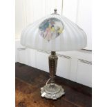 An American nickel lamp, 20th century, w