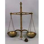 A set of brass beam scales, Degrave & Co