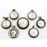 Four Ingersoll pocket watches, in plated