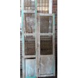 Four sections of 19th century Indian room divider/ Jali screens,