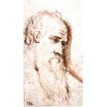 Italian School (17th/18th century), Study of a bearded man,