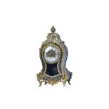 A French Boulle work mantel clock, 19th century,