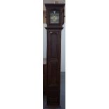 A French oak longcase clock, 19th century and later,