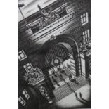 John Duffin (contemporary), Double Life (Waterloo Station), London, etching, signed,