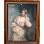 Maud Coleridge (exh.1893-1903), Portrait of a lady, pastel, 117cm x 86cm.