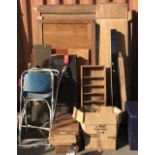 A group of various wooden backboards,