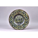 An unusual Arts and Crafts charger, first half, 20th century,