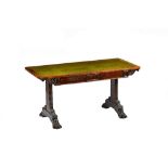 A William IV rosewood centre table,