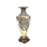 A Chinese vase, of baluster form,