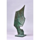 Brian Willsher, (British 1930-2010), bronze abstract sculpture, signed and titled 'Paen', 42cm high.
