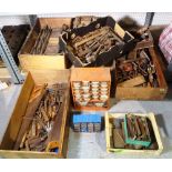 A large quantity of mainly 20th century tools and accessories, (qty).
