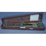 An Elliott Bros brass Pantograph, early 20th century, in a fitted mahogany case,