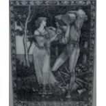 Walter Crane (1845-1915), Scenes from The Tempest by William Shakespeare, sevenwoodcut prints,