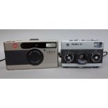 A Leica Minilux 35mm camera and a Rollei 35 camera, both cased, (2).