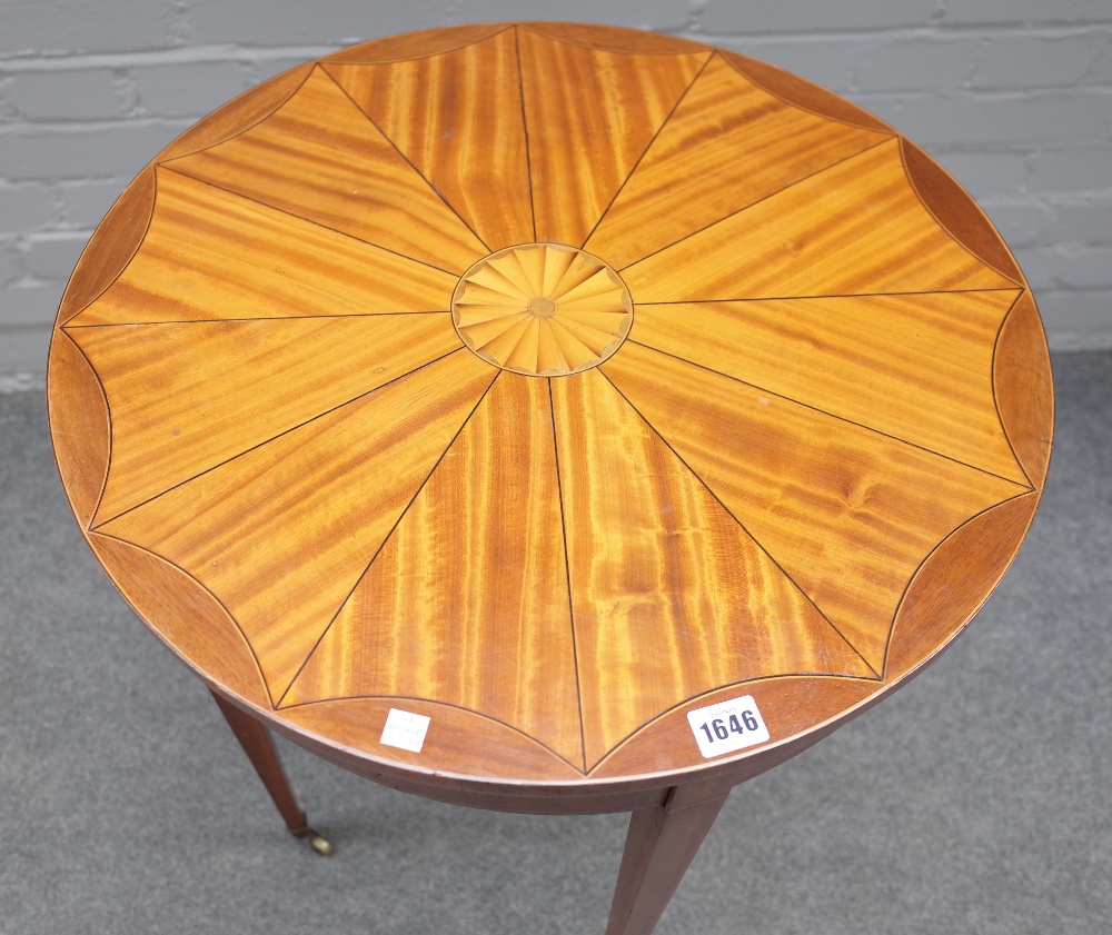 An Edwardian satinwood occasional table, - Image 2 of 2