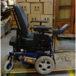 An electric wheelchair and accessories.