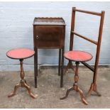 An Edwardian mahogany pot cupboard, in G