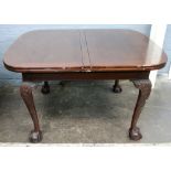 A 'Chippendale Revival' mahogany extendi