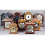 A group of 18th century and later clock cases, (qty).