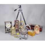 Collectables including; music boxes, lantern clocks and sundry, (a.f).