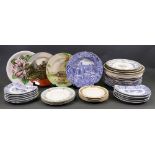 A set of 10 Midwinter Landscape pattern soup plates, blue transfer printed,