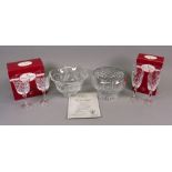 A Waterford cut glass fruit bowl, 20cm diameter with Certificate of Authenticity,