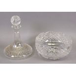 A boxed Warterford cut glass fruit bowl,