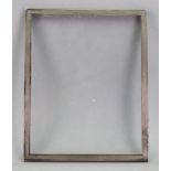 An engine turned rectangular silver photograph frame, Sanders & Mackenzie, Birmingham 1966,