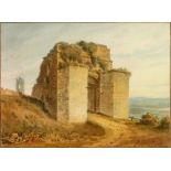 John Chessell Buckler (British, 1793-1894), The Entrance to Tutbury Castle, Staffordshire,