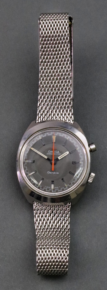 Omega; a Chronostop stainless steel manual wind chronograph wristwatch, circa 1968, - Image 2 of 7