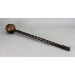 An African tribal knobkerrie club,