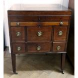 A George III mahogany dressing chest,