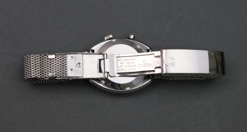 Omega; a Chronostop stainless steel manual wind chronograph wristwatch, circa 1968, - Image 3 of 7