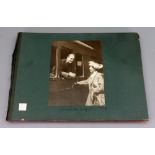 A well laid out photograph album, dating from around 1903-1915, soldiers in uniform and children.