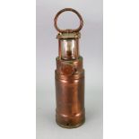 An Admiralty pattern 8115 copper and brass cased lantern, 34cm high.