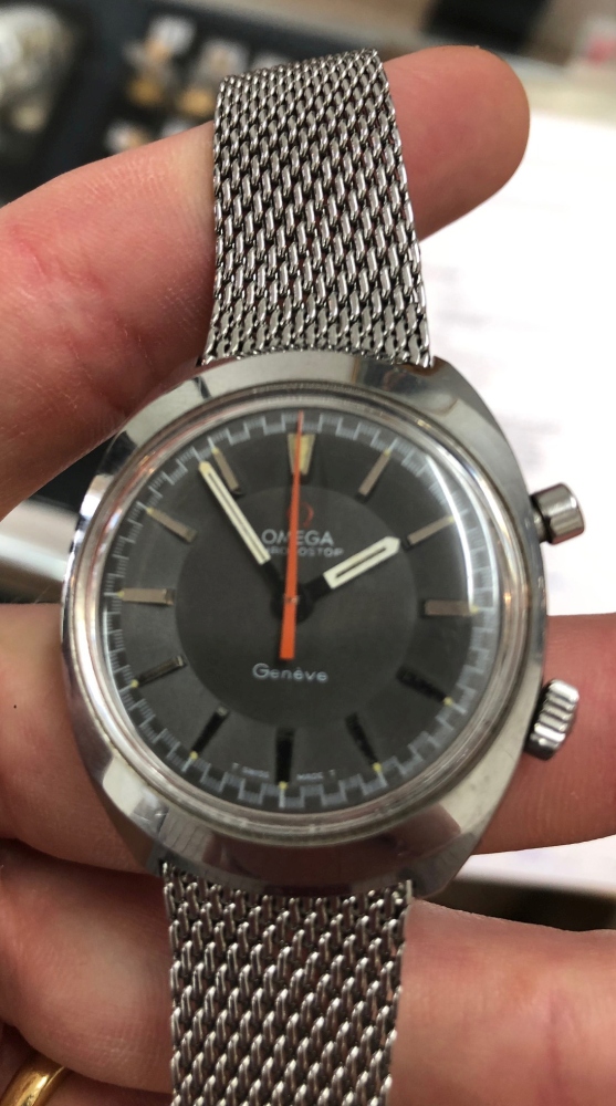 Omega; a Chronostop stainless steel manual wind chronograph wristwatch, circa 1968, - Image 6 of 7