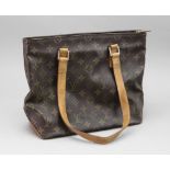 Louis Vuitton; a Cabas Piano monogram canvas handbag, with gilt metal hardware, 30cm long,