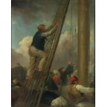 Follower of George Morland (British, 1763-1804), Climbing the Mast,