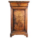 A walnut pot cupboard, first half 19th century,