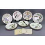 A set of eleven Royal Worcester The Birds of Dorothy Doughty dessert plates,