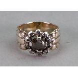 A 19th century diamond ring,