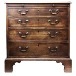 A George III mahogany chest,