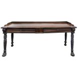 An Irish Regency mahogany serving table,