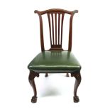 A mid-18th century Chippendale style mahogany dining chair,