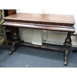 An early Victorian mahogany library table,