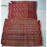 A Tekke Turkman rug, 124cm x 93cm and another 148cm x 104cm, (2).