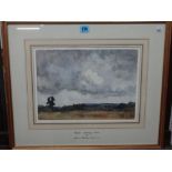 James Herbert Snell (1861-1935), Clouds, Yalding, Kent, watercolour, signed, 35cm x 24.5cm.