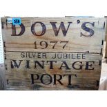 Twelve bottles 1977 Dows 'Silver Jubilee' vintage port.