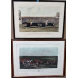 A group of five sporting prints and engravings, including 'The Flying Dutchman and Voltigeur',